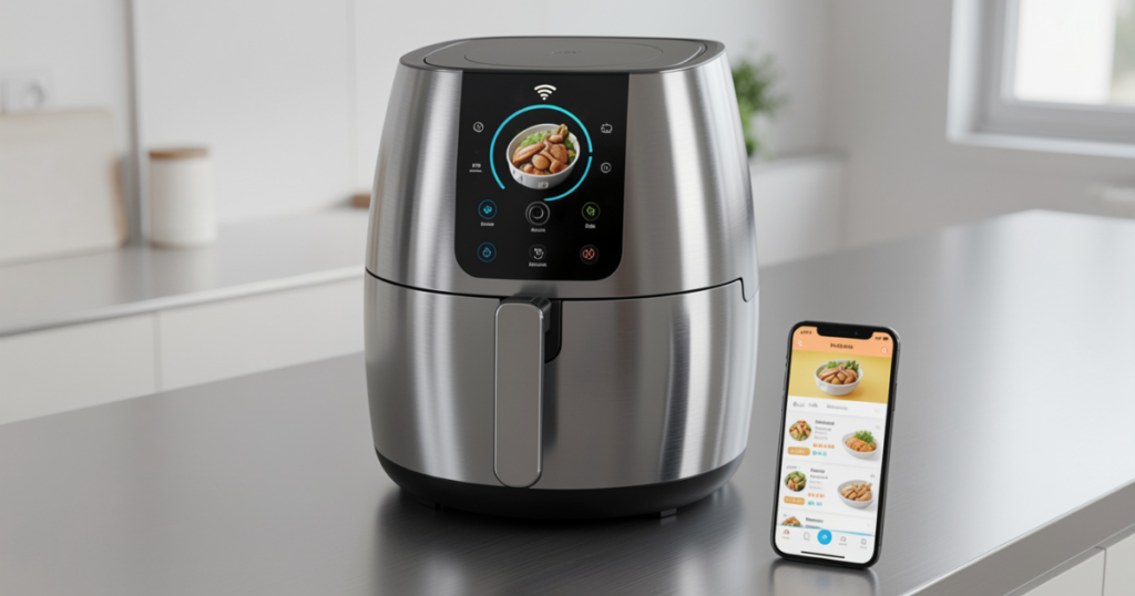wi-fi air fryer controlled by phone app